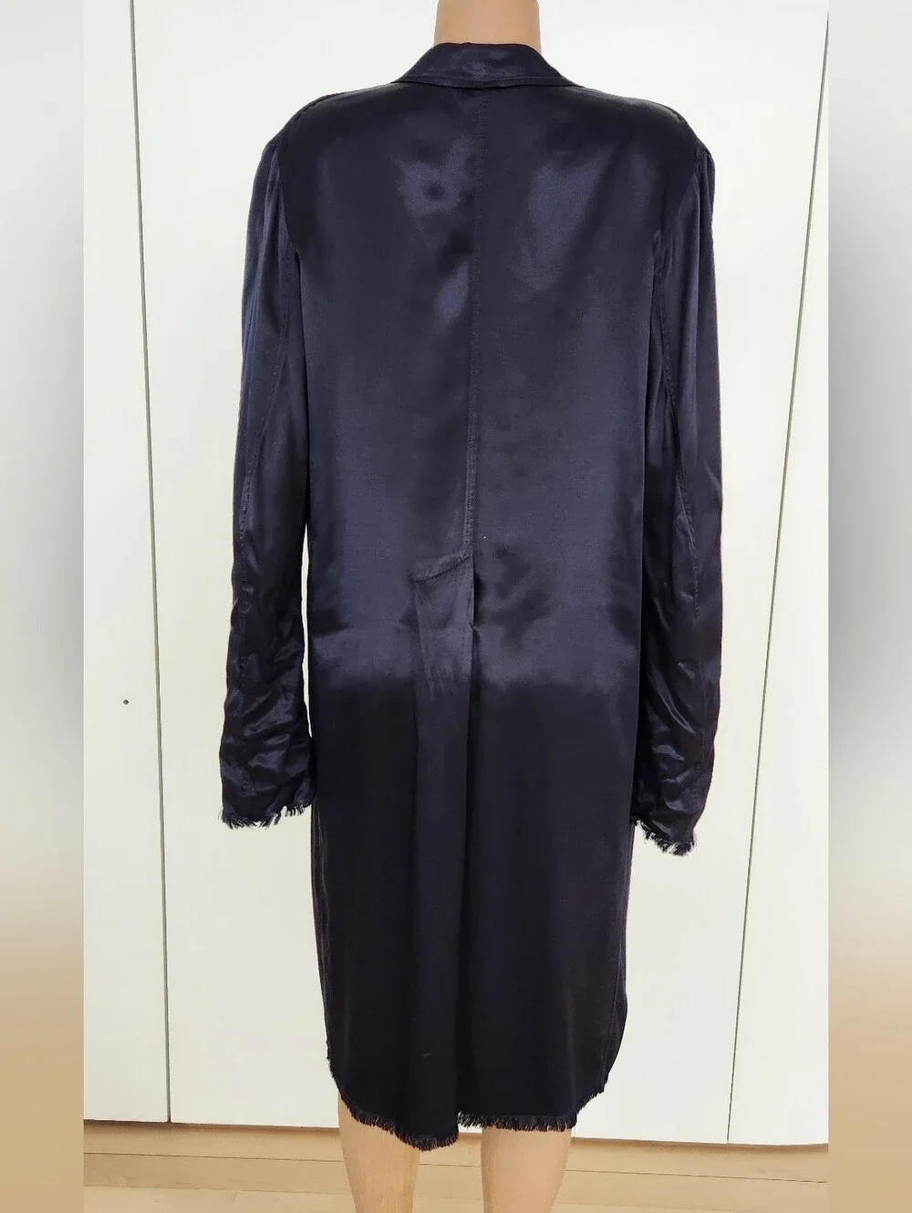 Jaga Navy Satin Blazer